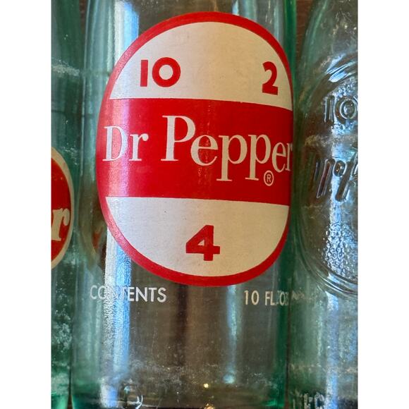 Vintage Dr. Pepper Glass Bottles Set of 3 Collectible - Picture 4 of 6